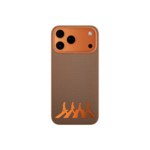 Real Carbon Fibre Phone Case for iPhone 18pro / 17 Pro abbey series orange
